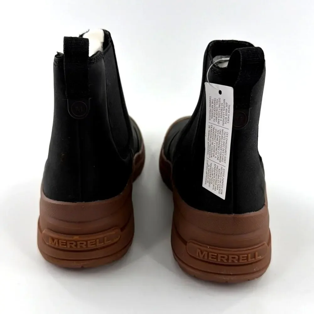 Merrell Women's Black Gum Harper Pull On Waterproof Chukka Boots Size 8